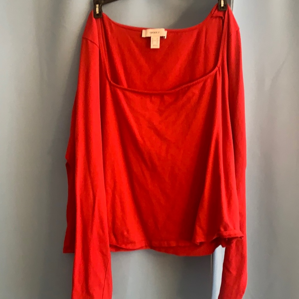 forever 21 red long sleeve